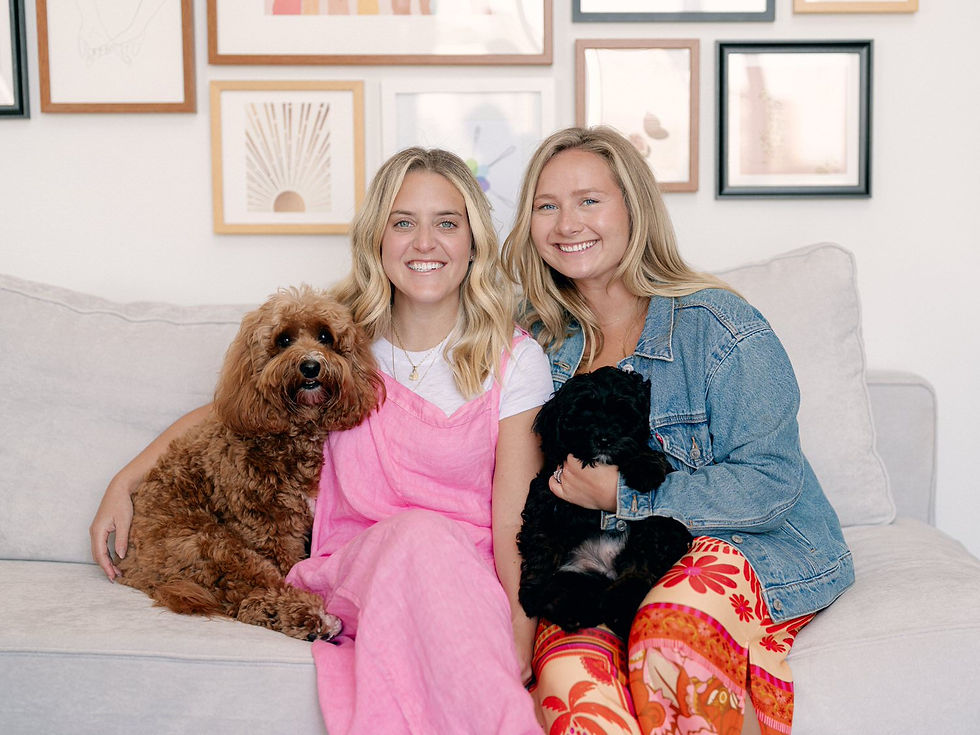 Jesse and Maddy with their dogs