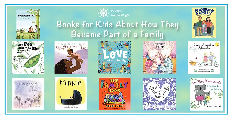 Books for kids about how they became part of the family
