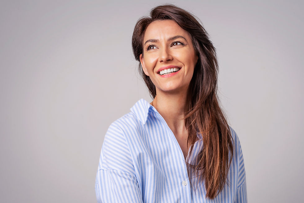 woman smiling