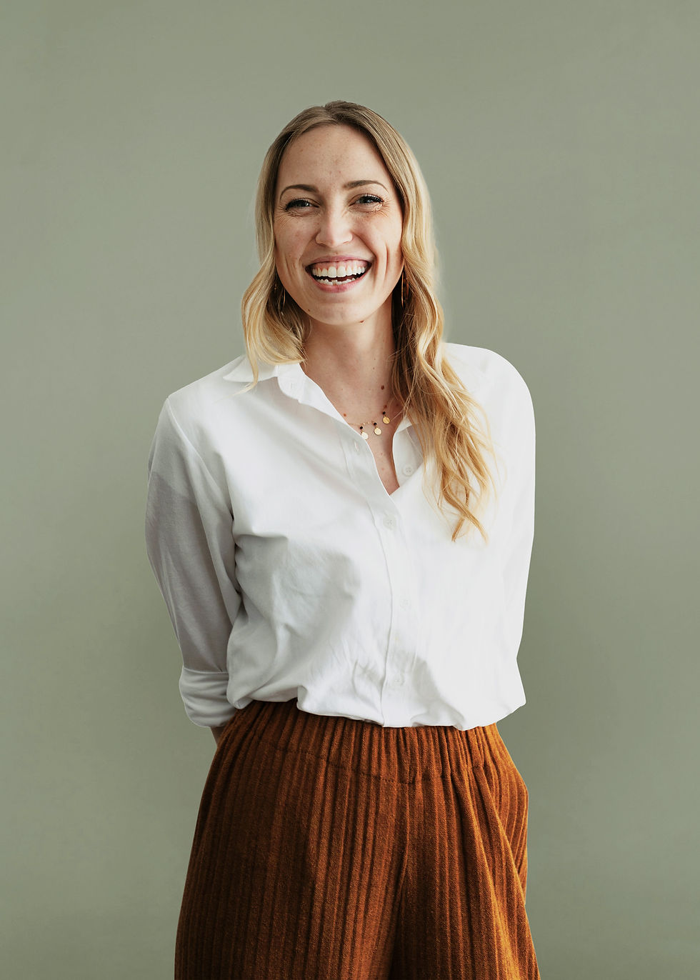 Woman smiling