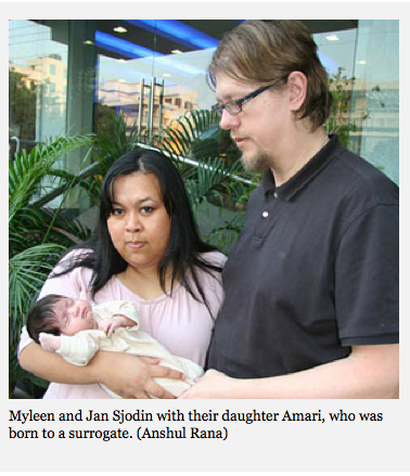 India surrogacy service not a good deal, one family says By Mark Magnier, Los Angeles Times  April 18, 2011